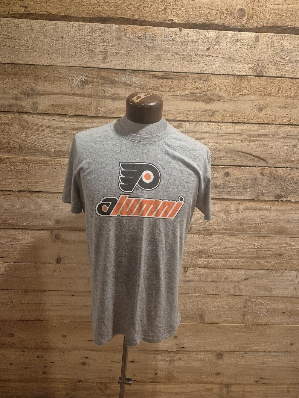 Gray Philadelphia Flyers Alumni Logo T-Shirt